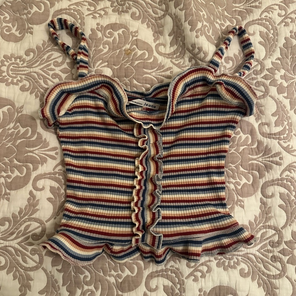 Striped crop top